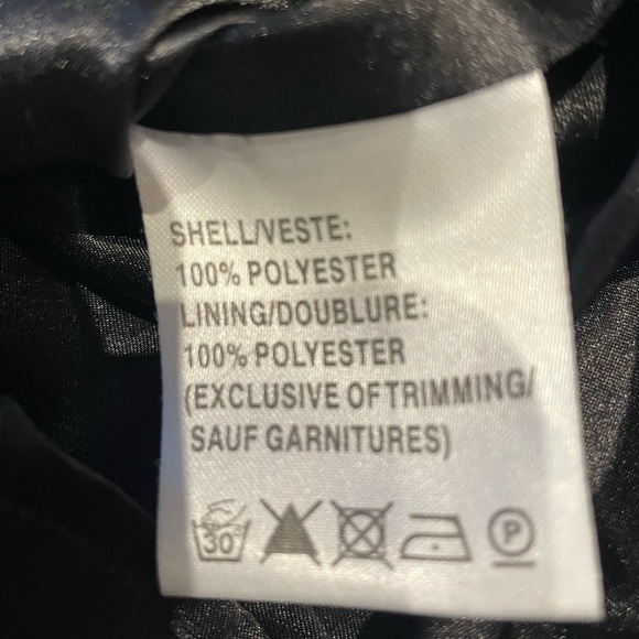 Stunning crepe style top with side zipper and sparkly bodice. - Picture 7 of 7